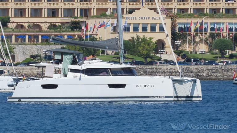 atomic (Sailing vessel) - IMO , MMSI 211343890, Call Sign DB6935 under the flag of Germany