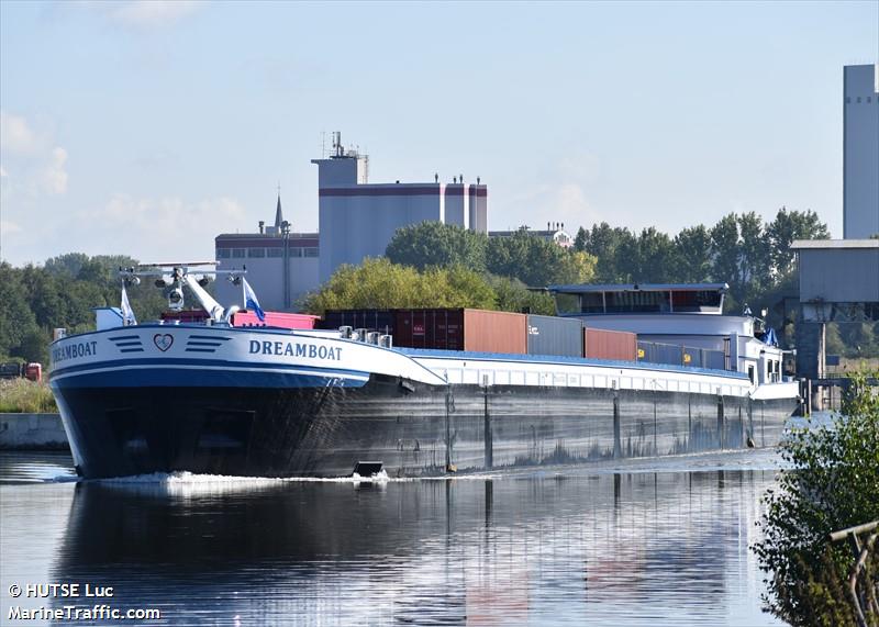 dreamboat (Cargo ship) - IMO , MMSI 205398990, Call Sign OT3989 under the flag of Belgium