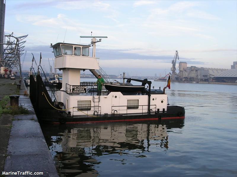 antigoon (Cargo ship) - IMO , MMSI 205402090, Call Sign OT4020 under the flag of Belgium