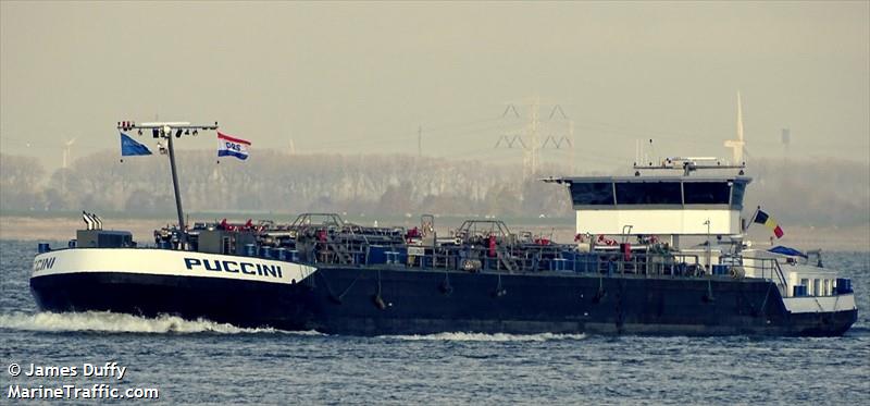 puccini (Tanker) - IMO , MMSI 205522890, Call Sign OT5228 under the flag of Belgium