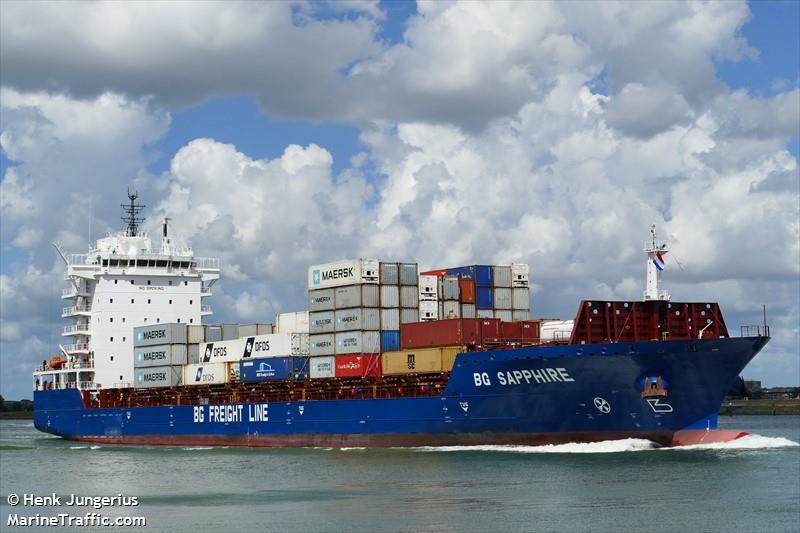 bg sapphire (Container Ship) - IMO 9803699, MMSI 209247000, Call Sign 5BYL4 under the flag of Cyprus
