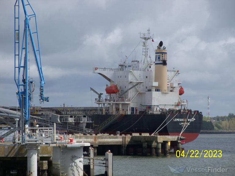 lemessos wind (Bulk Carrier) - IMO 9516399, MMSI 209677000, Call Sign 5BHF5 under the flag of Cyprus