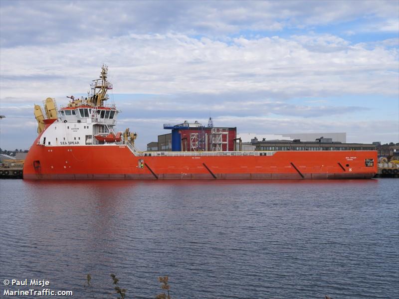 sea spear (Offshore Tug/Supply Ship) - IMO 9656632, MMSI 210811000, Call Sign 5BYB3 under the flag of Cyprus