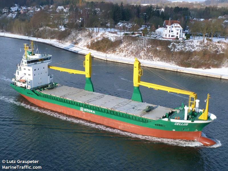 cellus (General Cargo Ship) - IMO 9173317, MMSI 211284350, Call Sign DIUR under the flag of Germany