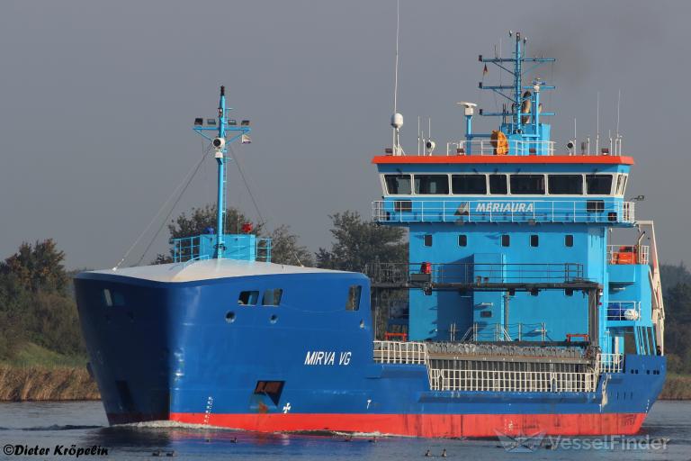 mirva vg (General Cargo Ship) - IMO 9769116, MMSI 230662000, Call Sign OJRN under the flag of Finland