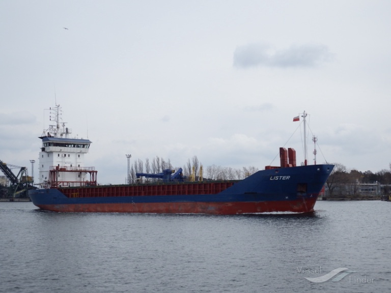 lister (General Cargo Ship) - IMO 9155963, MMSI 231023000, Call Sign OZ2163 under the flag of Faeroe Islands