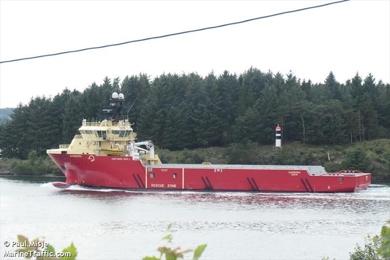 saeborg (Offshore Tug/Supply Ship) - IMO 9535292, MMSI 231850000, Call Sign OZ2076 under the flag of Faeroe Islands