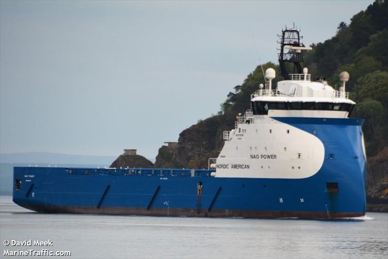 hermit power (Offshore Tug/Supply Ship) - IMO 9651890, MMSI 235101811, Call Sign 2GZN4 under the flag of United Kingdom (UK)