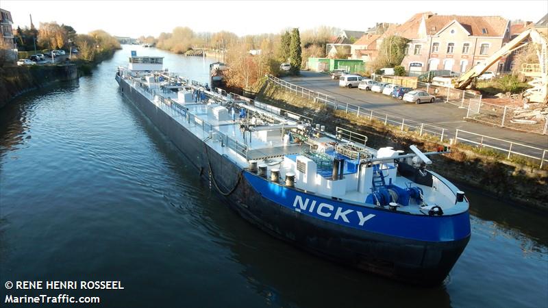 nicky (Tanker) - IMO , MMSI 244690365, Call Sign PB6531 under the flag of Netherlands