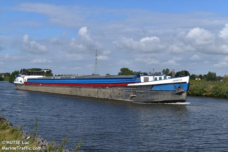 janny-d (Cargo ship) - IMO , MMSI 244690576, Call Sign PE2671 under the flag of Netherlands