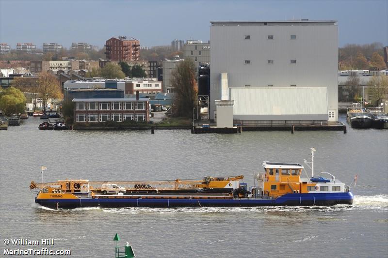 thomas (Dredging or UW ops) - IMO , MMSI 244730964, Call Sign PF2143 under the flag of Netherlands