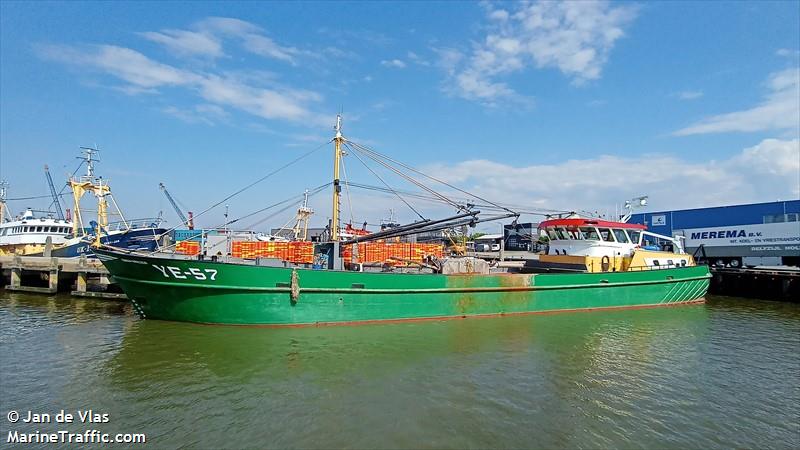 ye-57 eben haezer (Fishing Vessel) - IMO 9110834, MMSI 245158000, Call Sign PDVU under the flag of Netherlands