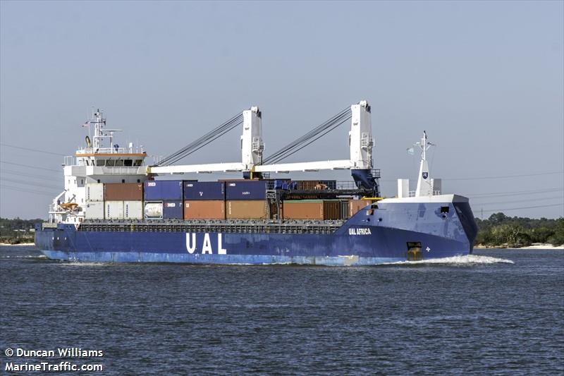ual africa (General Cargo Ship) - IMO 9529243, MMSI 245890000, Call Sign PBCC under the flag of Netherlands