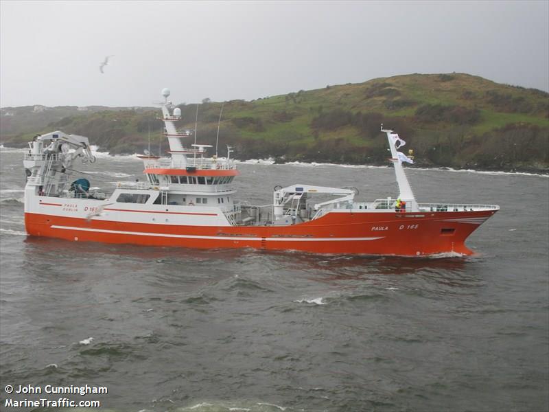 paula (Fishing Vessel) - IMO 9605516, MMSI 250002464, Call Sign EILQ9 under the flag of Ireland