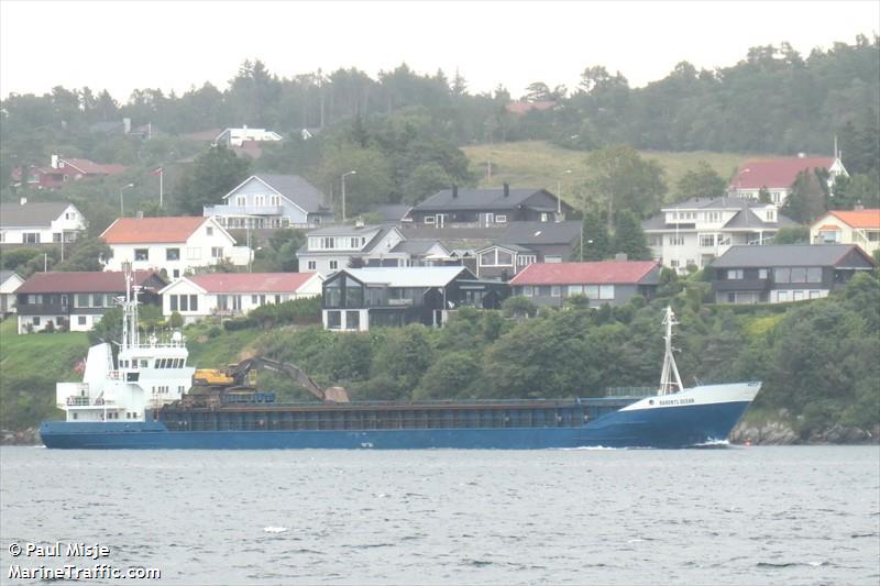 barents ocean (General Cargo Ship) - IMO 8318063, MMSI 257080050, Call Sign LFYQ under the flag of Norway