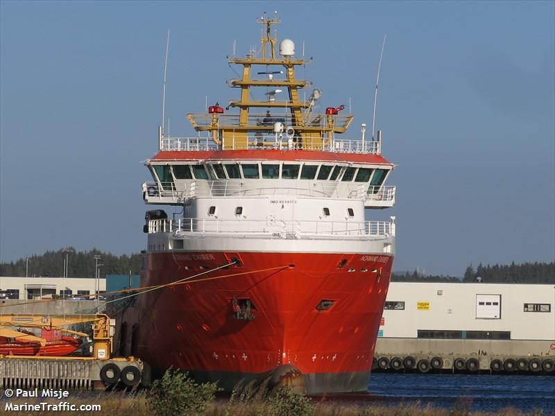 normand carrier (Offshore Tug/Supply Ship) - IMO 9534353, MMSI 257335000, Call Sign LAFO8 under the flag of Norway