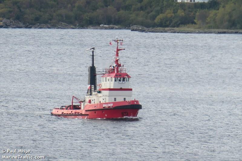 balder (Tug) - IMO 7406930, MMSI 257369500, Call Sign JXFF under the flag of Norway