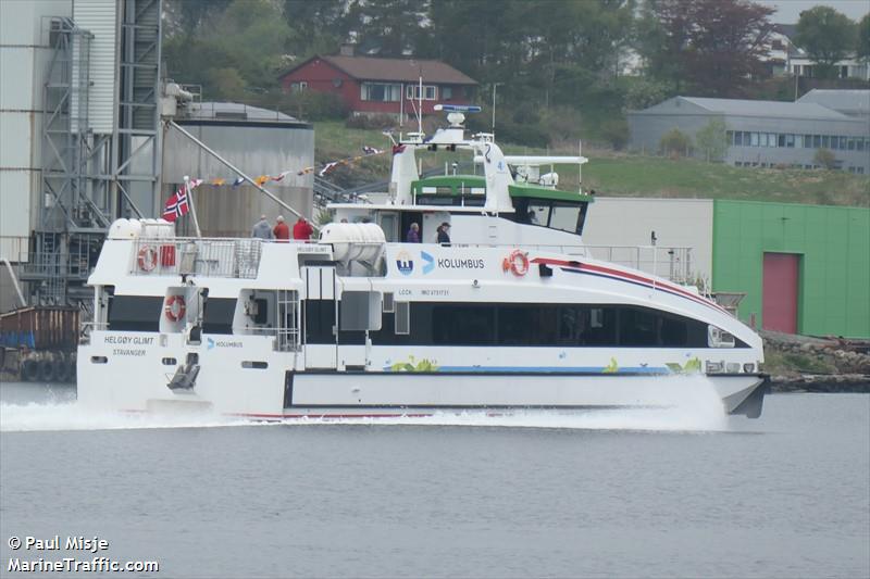 helgoey glimt (Passenger Ship) - IMO 9751731, MMSI 258063000, Call Sign LCCK under the flag of Norway