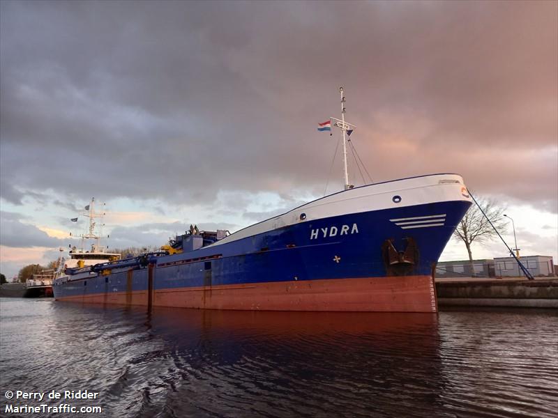 hydra (Hopper Dredger) - IMO 7501560, MMSI 312139000, Call Sign V3QY2 under the flag of Belize