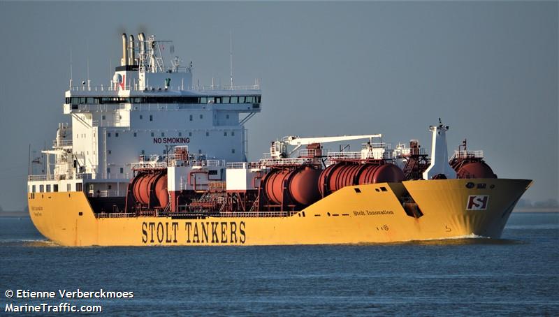 stolt innovation (Chemical/Oil Products Tanker) - IMO 9102069, MMSI 319489000, Call Sign ZCSP7 under the flag of Cayman Islands
