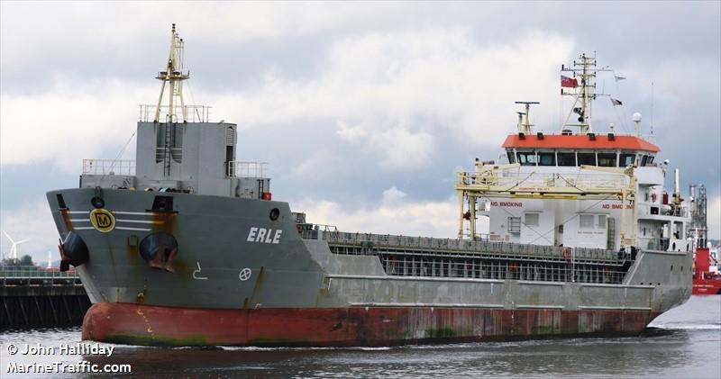 erle (General Cargo Ship) - IMO 9506576, MMSI 351750000, Call Sign 3EVJ2 under the flag of Panama