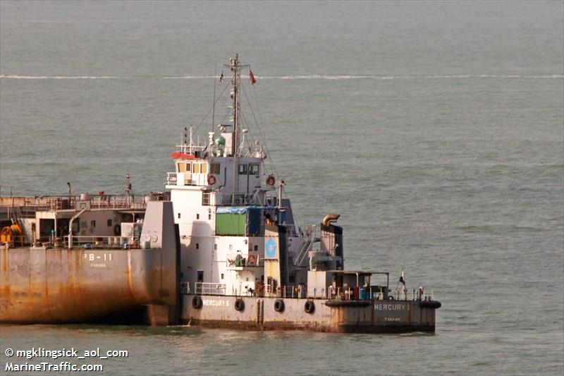 mercury 5 (Pusher Tug) - IMO 9245938, MMSI 357225000, Call Sign HO2400 under the flag of Panama