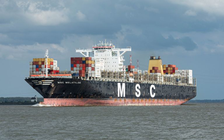 msc melatilde (Container Ship) - IMO 9404675, MMSI 357240000, Call Sign 3FYE4 under the flag of Panama