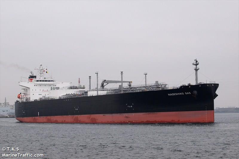 nadeshiko gas (LPG Tanker) - IMO 9534810, MMSI 370313000, Call Sign 3FIJ3 under the flag of Panama