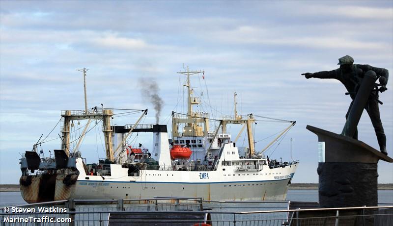 profesor aleksandrov (Fish Factory Ship) - IMO 9121118, MMSI 512425000, Call Sign ZMPA under the flag of New Zealand