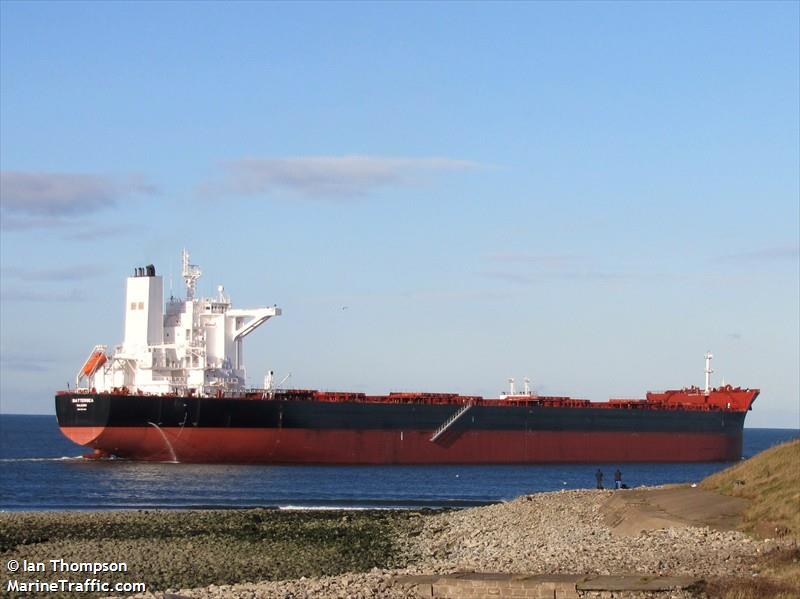 battersea (Bulk Carrier) - IMO 9457402, MMSI 538003639, Call Sign V7SF3 under the flag of Marshall Islands