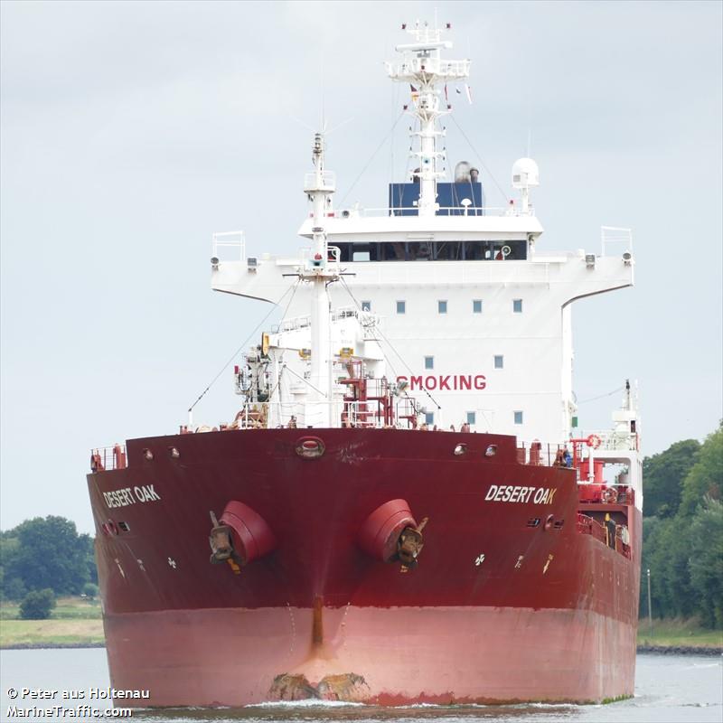 desert oak (Chemical/Oil Products Tanker) - IMO 9445667, MMSI 538005560, Call Sign V7PL6 under the flag of Marshall Islands