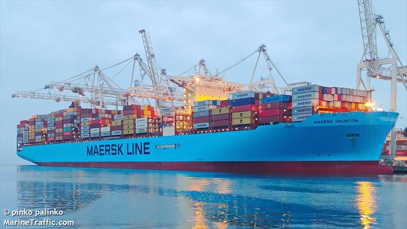 maersk houston (Container Ship) - IMO 9848950, MMSI 563078300, Call Sign 9V3092 under the flag of Singapore