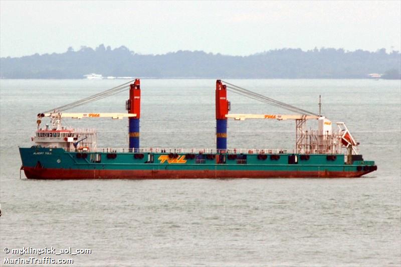 albert toll (Deck Cargo Ship) - IMO 9433200, MMSI 565736000, Call Sign 9VKP2 under the flag of Singapore