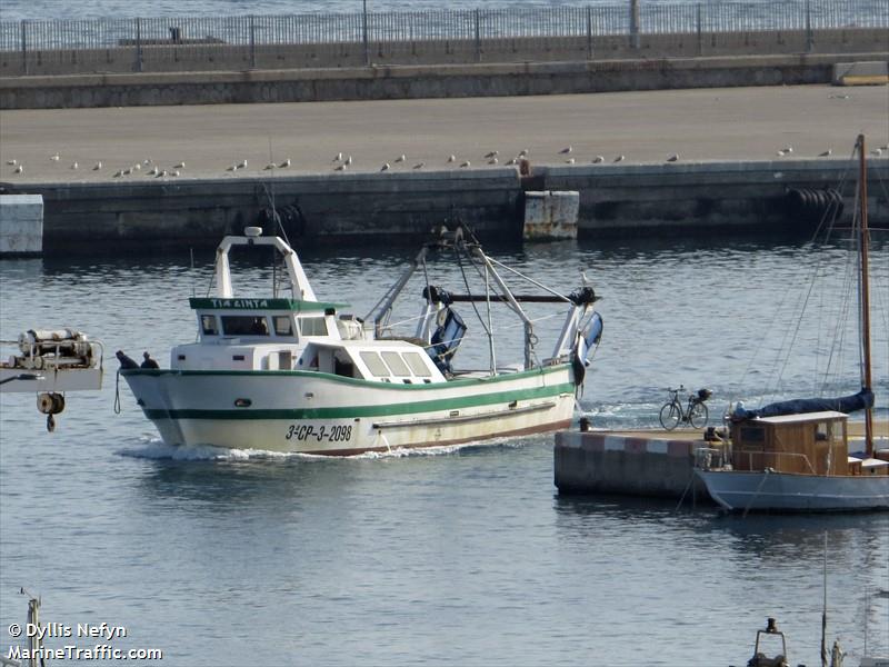 tia cinta (Fishing vessel) - IMO , MMSI 224106880, Call Sign EA2875 under the flag of Spain