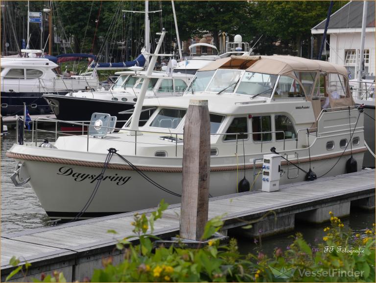 dayspring (Pleasure craft) - IMO , MMSI 244095538, Call Sign PI9566 under the flag of Netherlands