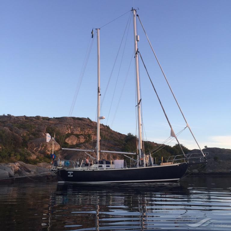 amanda of sweden (Sailing vessel) - IMO , MMSI 265512410, Call Sign SIQE under the flag of Sweden