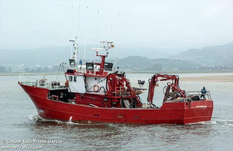 romina segundo (Fishing vessel) - IMO , MMSI 224077240, Call Sign EA3225 under the flag of Spain