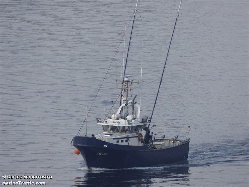 siempre necora (Fishing vessel) - IMO 8559801, MMSI 224129190, Call Sign EA7708 under the flag of Spain