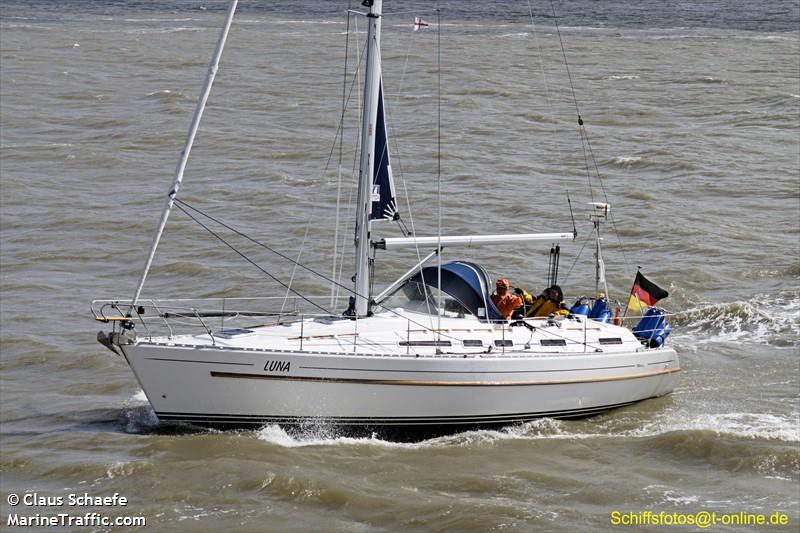 luna (Pleasure craft) - IMO , MMSI 211226360, Call Sign DD6054 under the flag of Germany