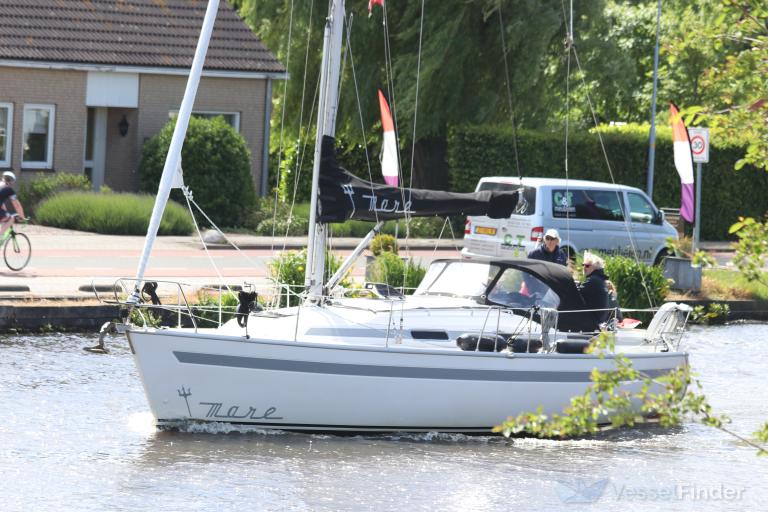 mare (Sailing vessel) - IMO , MMSI 244087148, Call Sign PI4757 under the flag of Netherlands