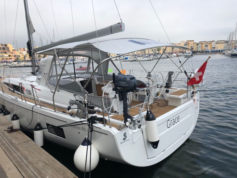grace (Sailing vessel) - IMO , MMSI 269113370, Call Sign HBY5388 under the flag of Switzerland