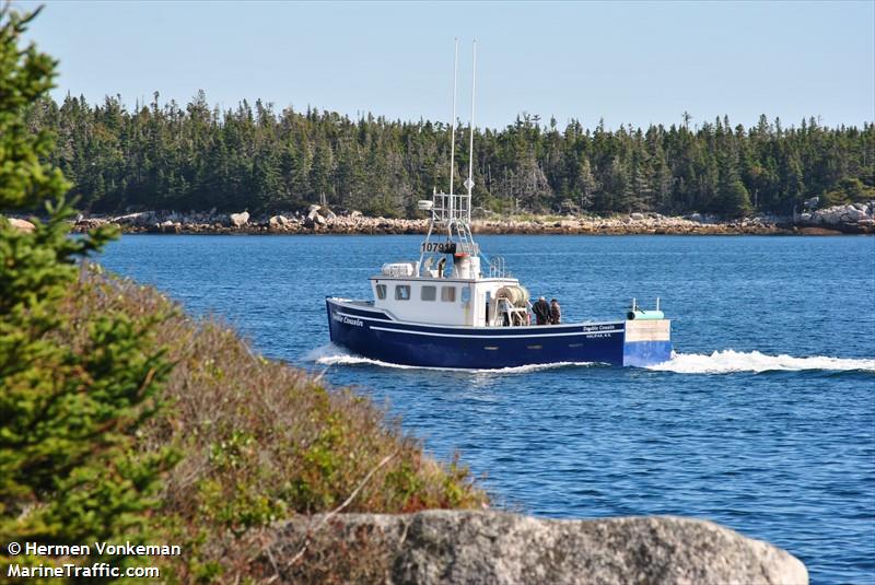 double cousin (Fishing vessel) - IMO , MMSI 316026574 under the flag of Canada
