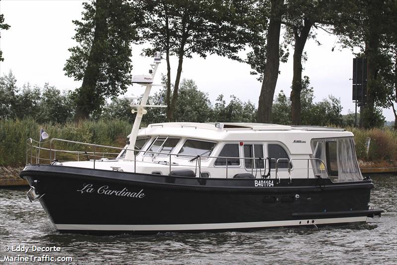 la cardinale (Pleasure craft) - IMO , MMSI 205976430, Call Sign OP9764 under the flag of Belgium