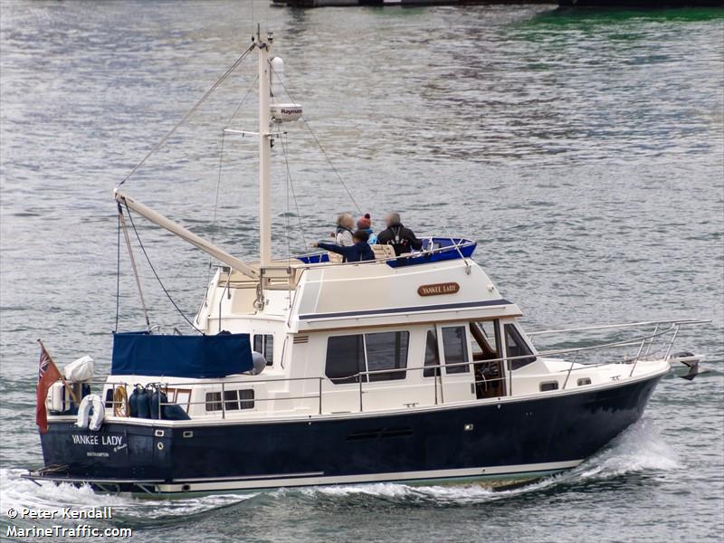 yankee lady (Pleasure craft) - IMO , MMSI 234977000, Call Sign MXJG6 under the flag of United Kingdom (UK)