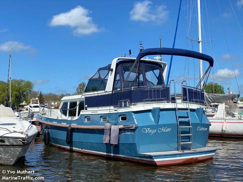 virgo mare (Pleasure craft) - IMO , MMSI 244830968, Call Sign PD9544 under the flag of Netherlands