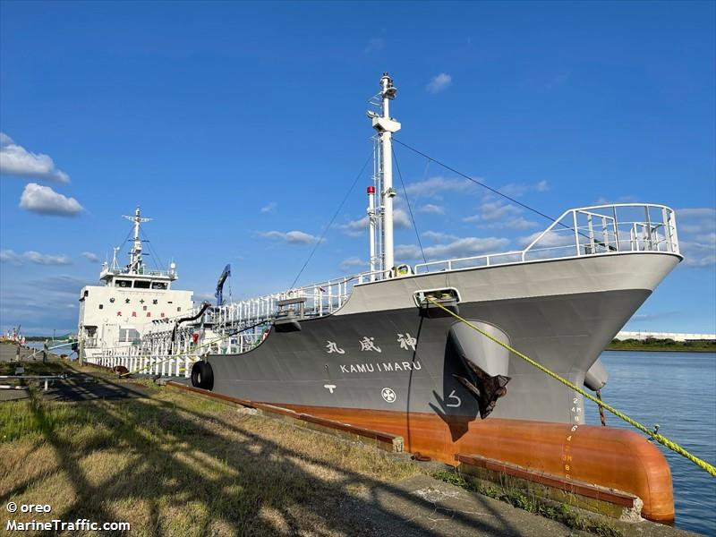 kamuimaru (Tanker) - IMO , MMSI 431016729, Call Sign JD4923 under the flag of Japan