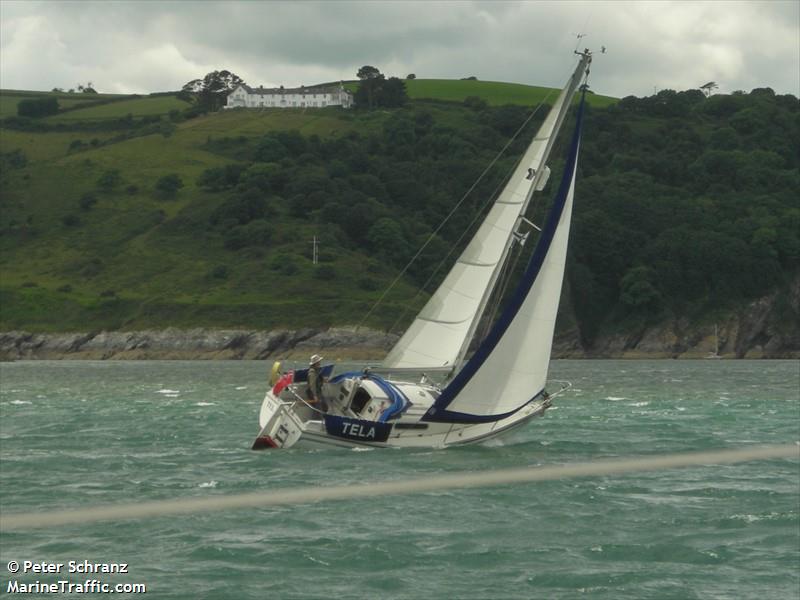 tela (Sailing vessel) - IMO , MMSI 235006954, Call Sign MHJC9 under the flag of United Kingdom (UK)