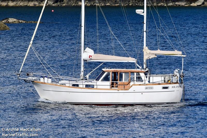 jolanda (Sailing vessel) - IMO , MMSI 235020321, Call Sign MJPY7 under the flag of United Kingdom (UK)