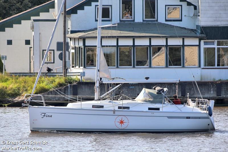 fina (Sailing vessel) - IMO , MMSI 211330670, Call Sign DK3245 under the flag of Germany