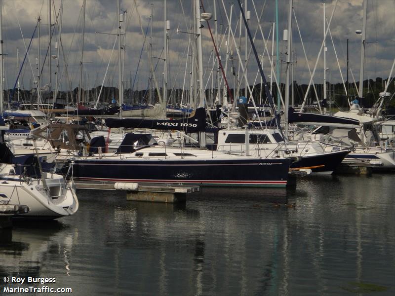 vertigo (Sailing vessel) - IMO , MMSI 235023269, Call Sign MGWX2 under the flag of United Kingdom (UK)